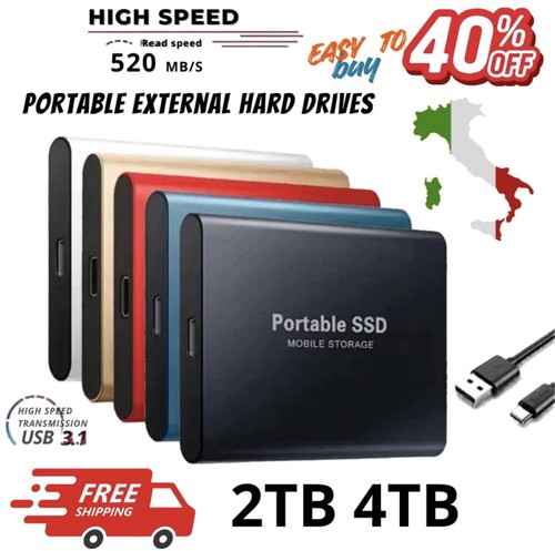 Hard disk ssd 4tb - ssd, esterno