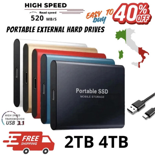 Hard disk ssd 4tb esterno - disk,