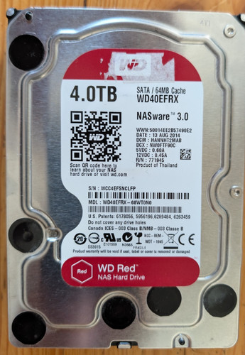 Red 4tb wd40efrx nas - red,